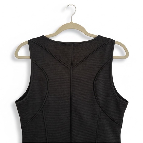 Y2K Mossimo Black Textured Knit Fit & Flare Dress – Size L/G - Picture 3 of 4